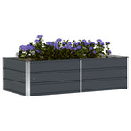 Planter Anthracite 160 x 80 x 45 cm Steel