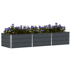 Planter Anthracite 240 x 80 x 45 cm Steel