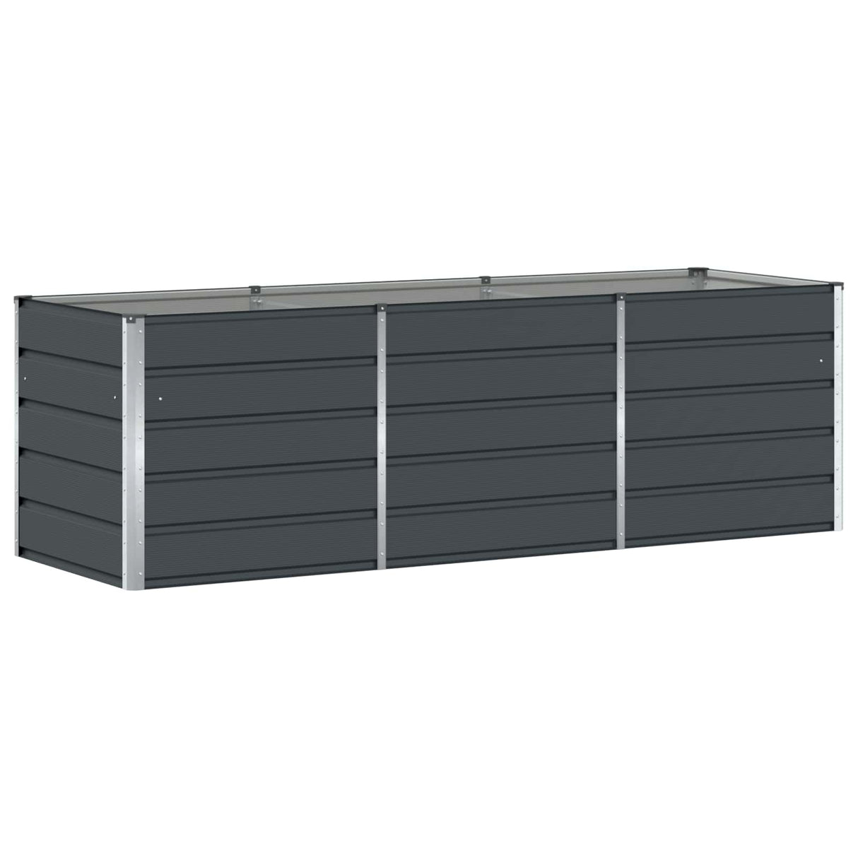 Planter Anthracite 240 x 80 x 75 cm Steel