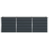 Planter Anthracite 240 x 80 x 75 cm Steel