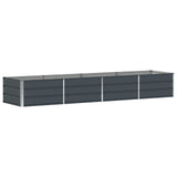Planter Anthracite 320 x 80 x 45 cm Steel - Front View