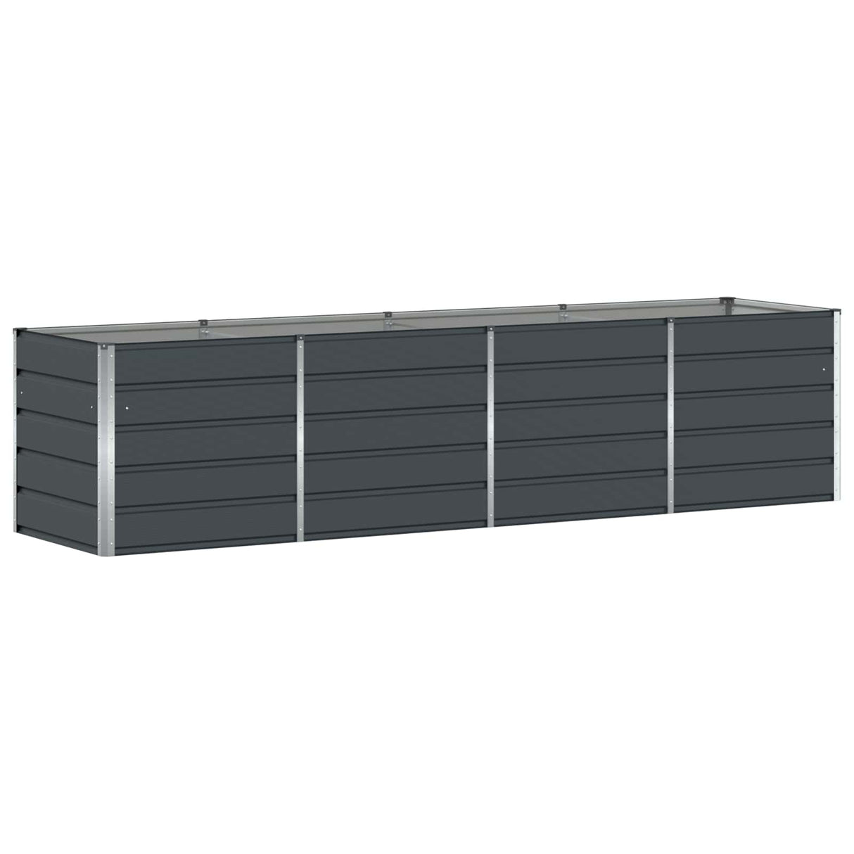 Planter Anthracite 240 x 80 x 75 cm Steel
