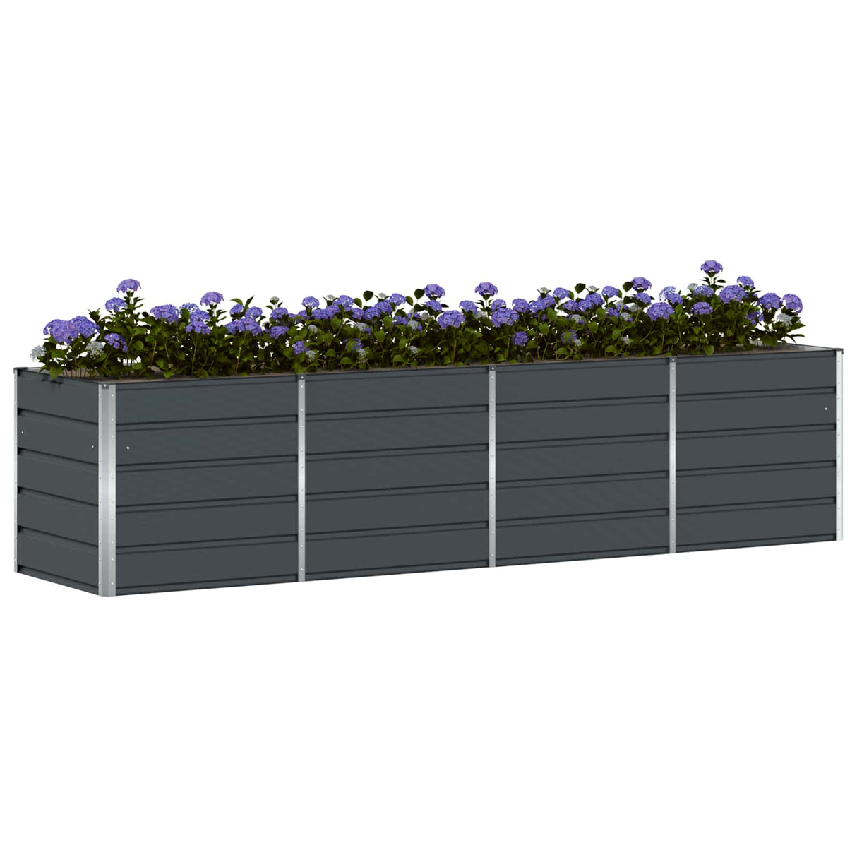 Planter Anthracite 240 x 80 x 75 cm Steel