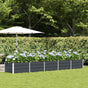 Planter Anthracite 400 x 80 x 45 cm Steel