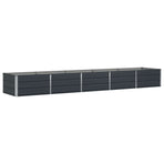 Planter Anthracite 400 x 80 x 45 cm Steel