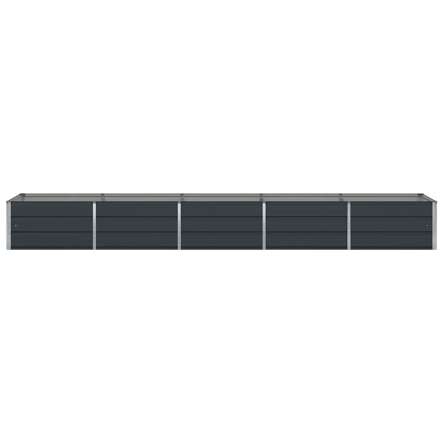 Planter Anthracite 400 x 80 x 45 cm Steel