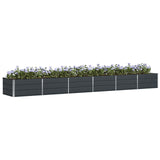 Planter Anthracite 480 x 80 x 45 cm Steel - Side View