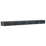 Planter Anthracite 600 x 80 x 45 cm Steel