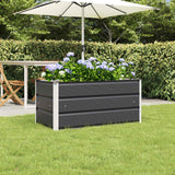 Planter Anthracite 100 x 50 x 45 cm Galvanised Steel