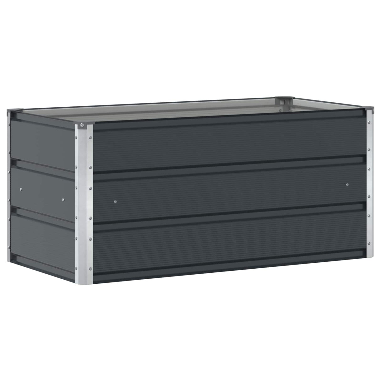 Planter Anthracite 100 x 50 x 45 cm Galvanised Steel