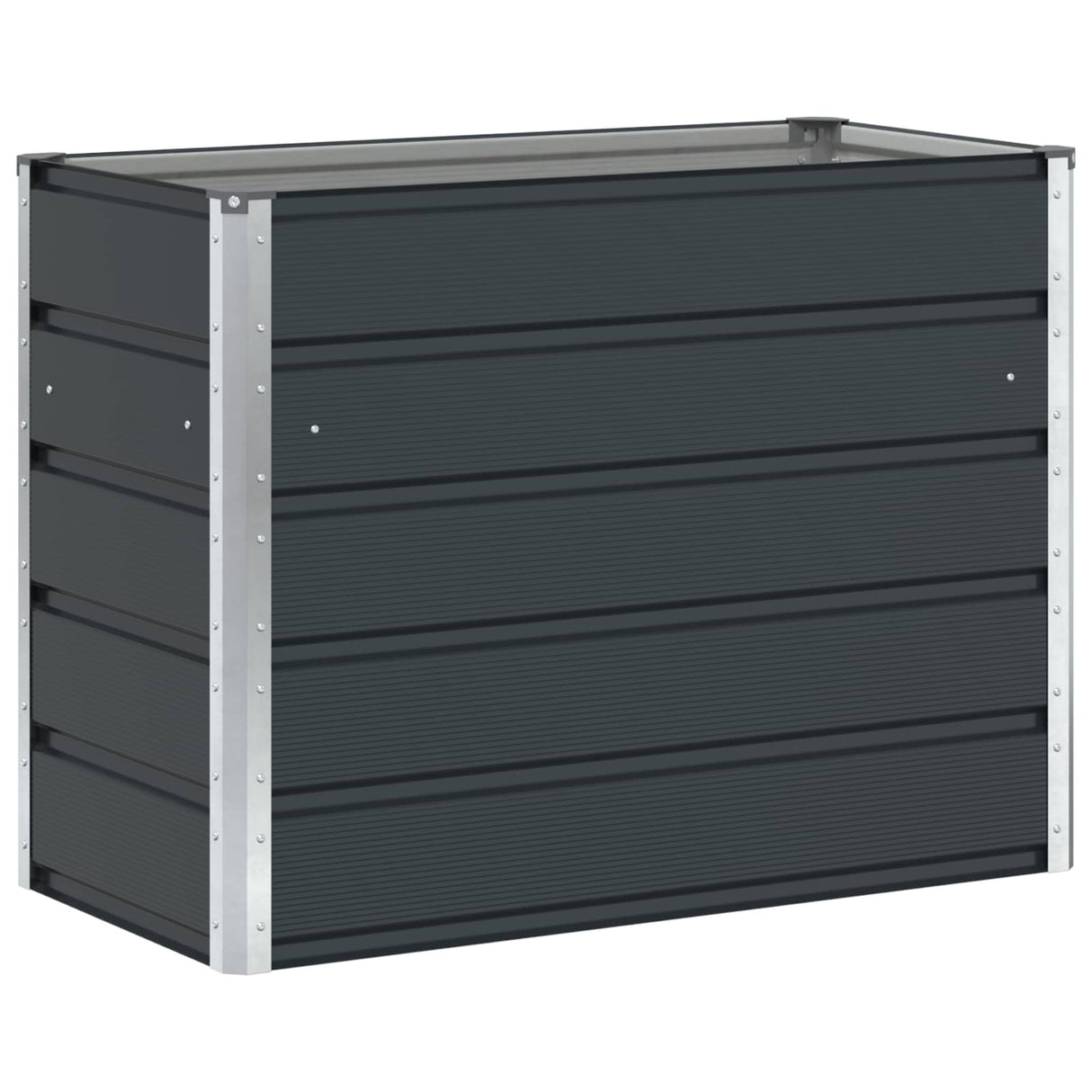Planter Anthracite 100 x 50 x 75 cm Galvanised Steel