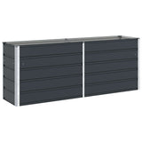 Planter Anthracite 195 x 50 x 75 cm Galvanised Steel