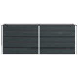 Planter Anthracite 195 x 50 x 75 cm Galvanised Steel