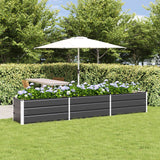Planter Anthracite 290 x 50 x 45 cm Galvanised Steel