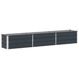 Planter Anthracite 290 x 50 x 45 cm Galvanised Steel