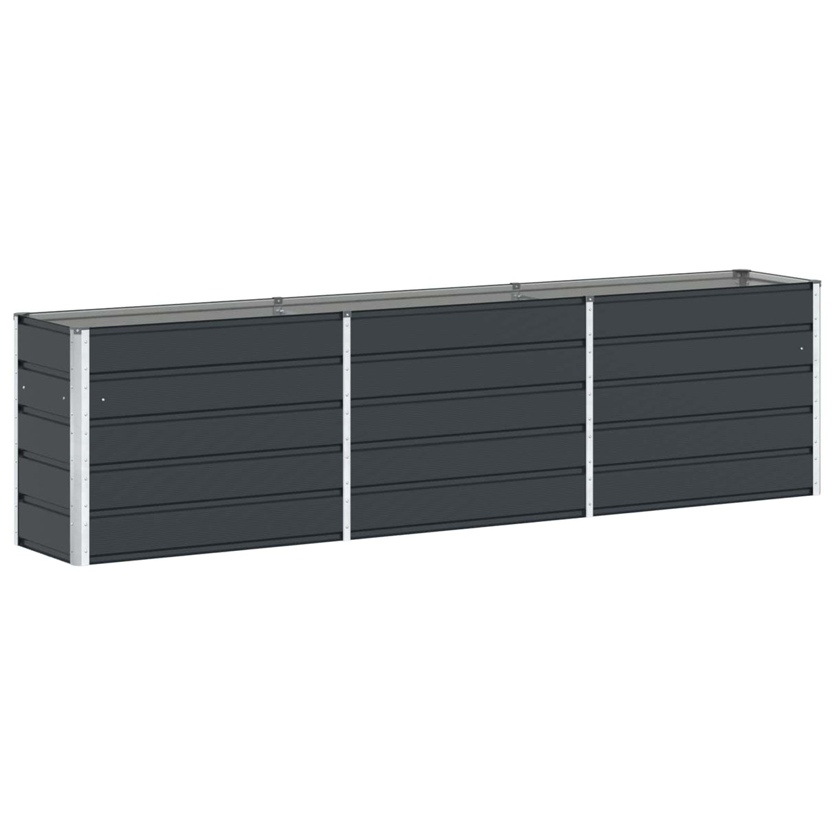 Planter Anthracite 290 x 50 x 75 cm Galvanised Steel