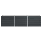 Planter Anthracite 290 x 50 x 75 cm Galvanised Steel