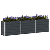 Planter Anthracite 290 x 50 x 75 cm Galvanised Steel