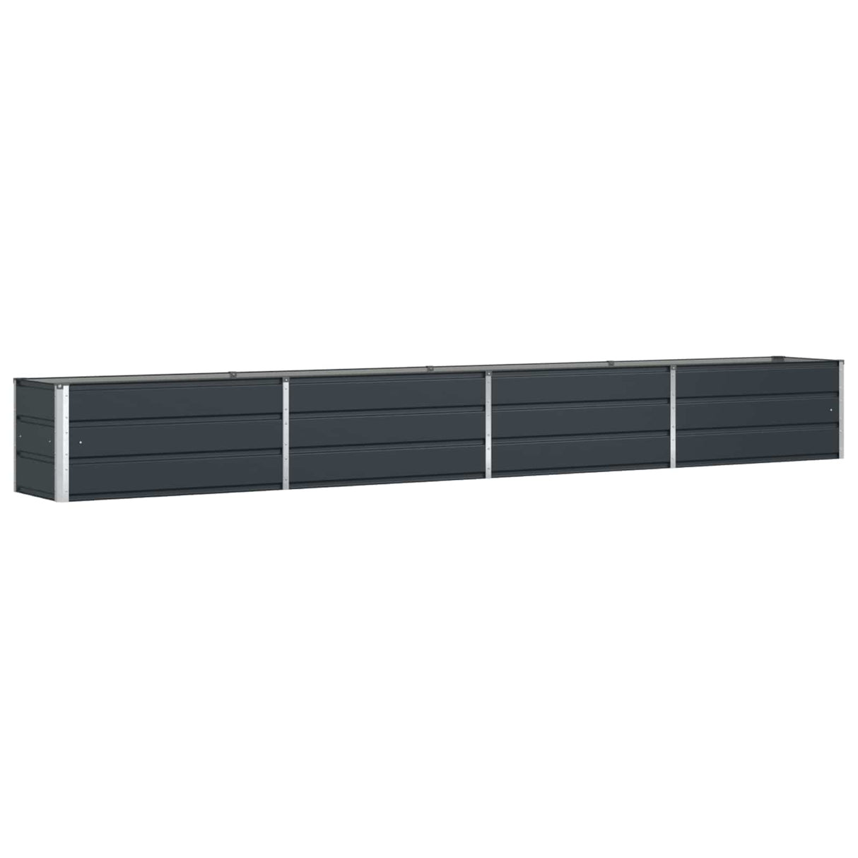 Planter Anthracite 385 x 50 x 45 cm Galvanised Steel