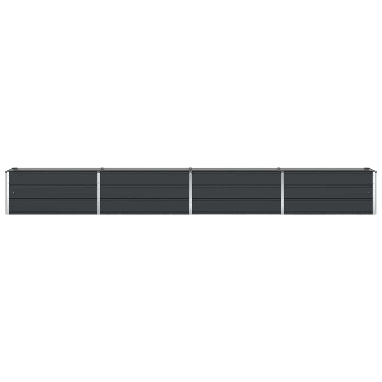 Planter Anthracite 385 x 50 x 45 cm Galvanised Steel