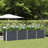 Planter Anthracite 385 x 50 x 75 cm Galvanised Steel