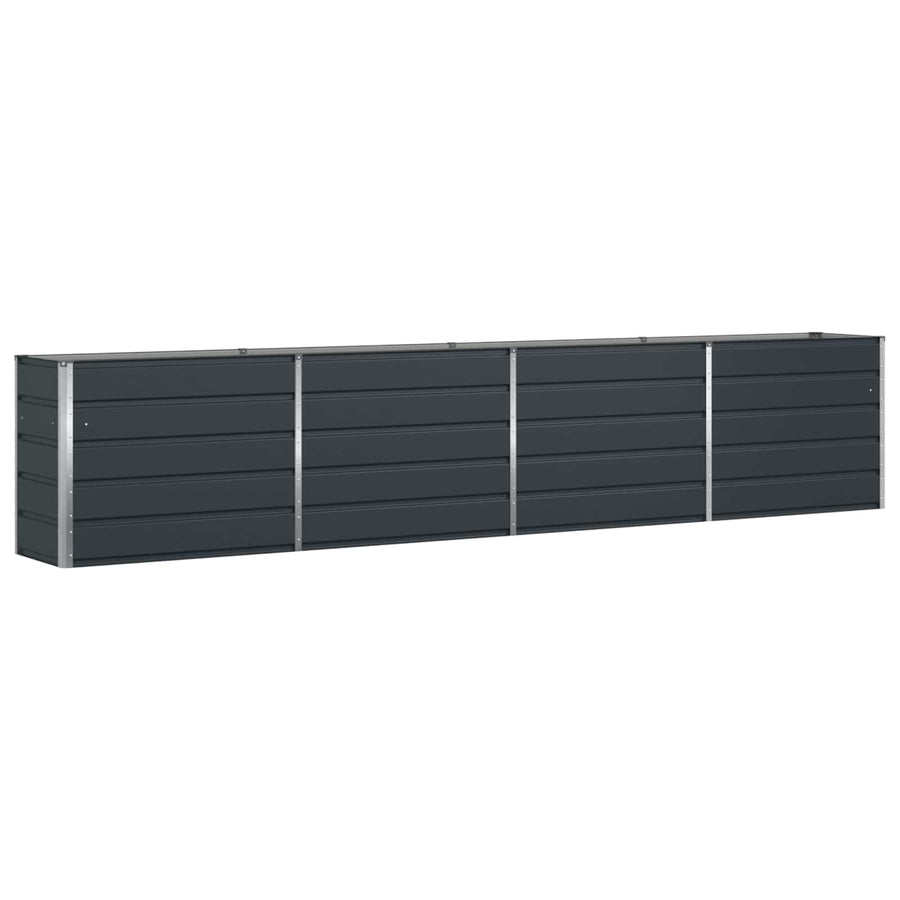 Planter Anthracite 385 x 50 x 75 cm Galvanised Steel