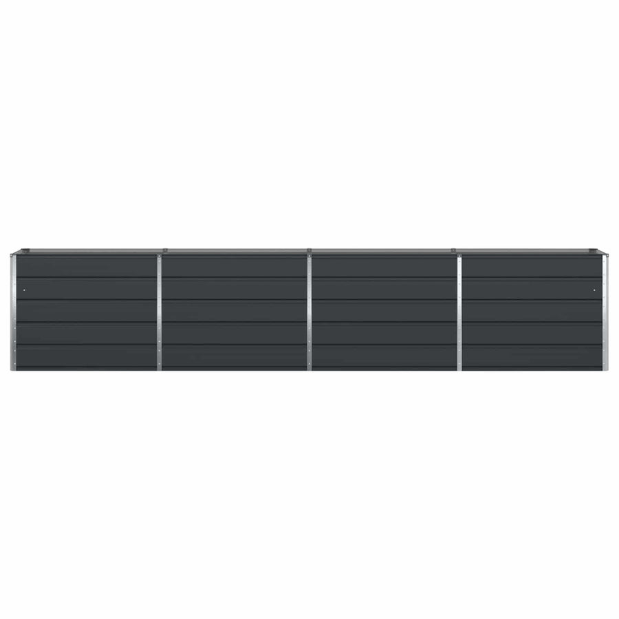 Planter Anthracite 385 x 50 x 75 cm Galvanised Steel
