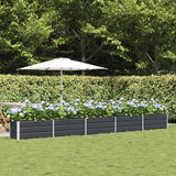 Planter Anthracite 195 x 50 x 45 cm Galvanised Steel