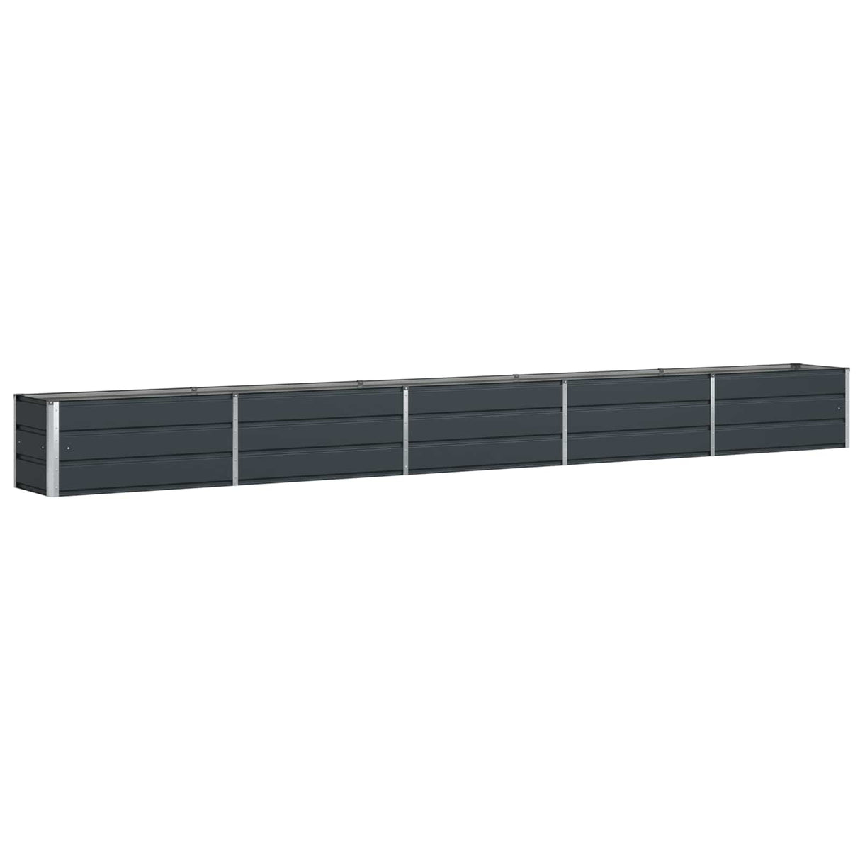 Planter Anthracite 195 x 50 x 45 cm Galvanised Steel
