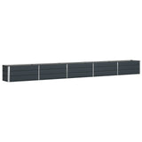 Planter Anthracite 195 x 50 x 45 cm Galvanised Steel