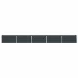 Planter Anthracite 195 x 50 x 45 cm Galvanised Steel