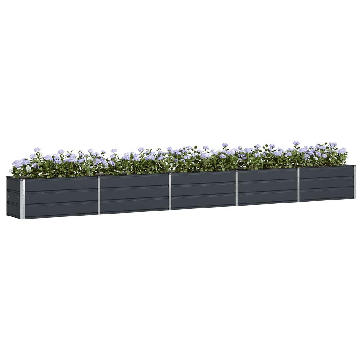 Planter Anthracite 195 x 50 x 45 cm Galvanised Steel