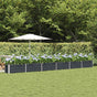 Planter Anthracite 580 x 50 x 45 cm Galvanised Steel