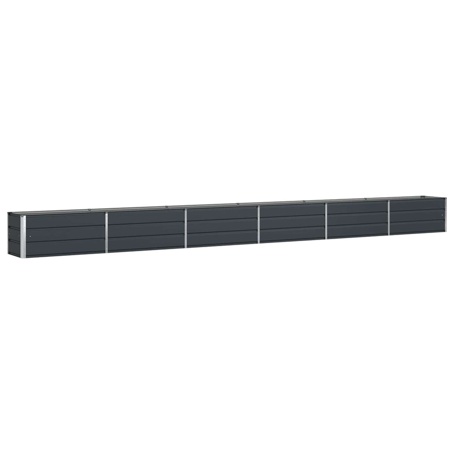 Planter Anthracite 580 x 50 x 45 cm Galvanised Steel