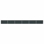 Planter Anthracite 580 x 50 x 45 cm Galvanised Steel