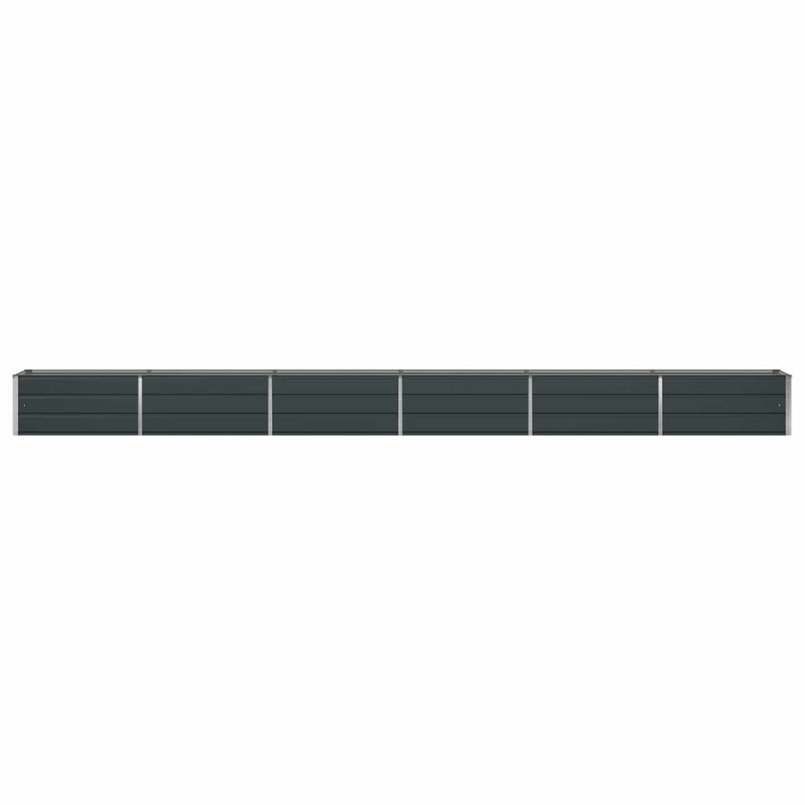Planter Anthracite 580 x 50 x 45 cm Galvanised Steel
