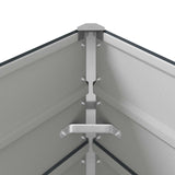 Planter Anthracite 195 x 100 x 45 cm Galvanised Steel - Low Angle