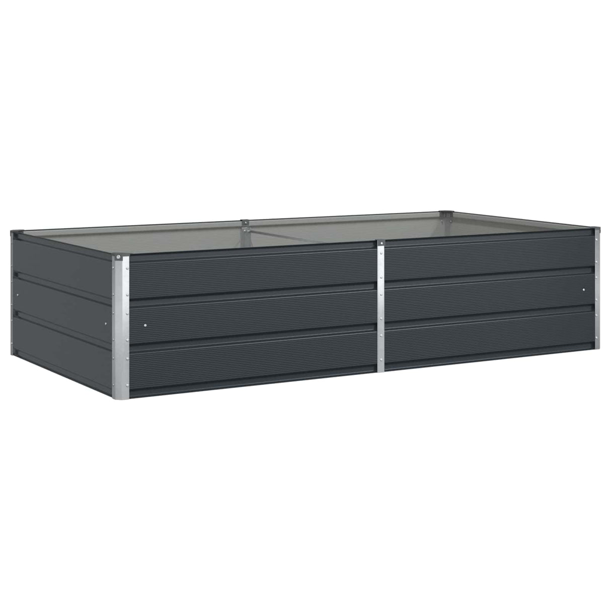 Planter Anthracite 195 x 100 x 45 cm Galvanised Steel