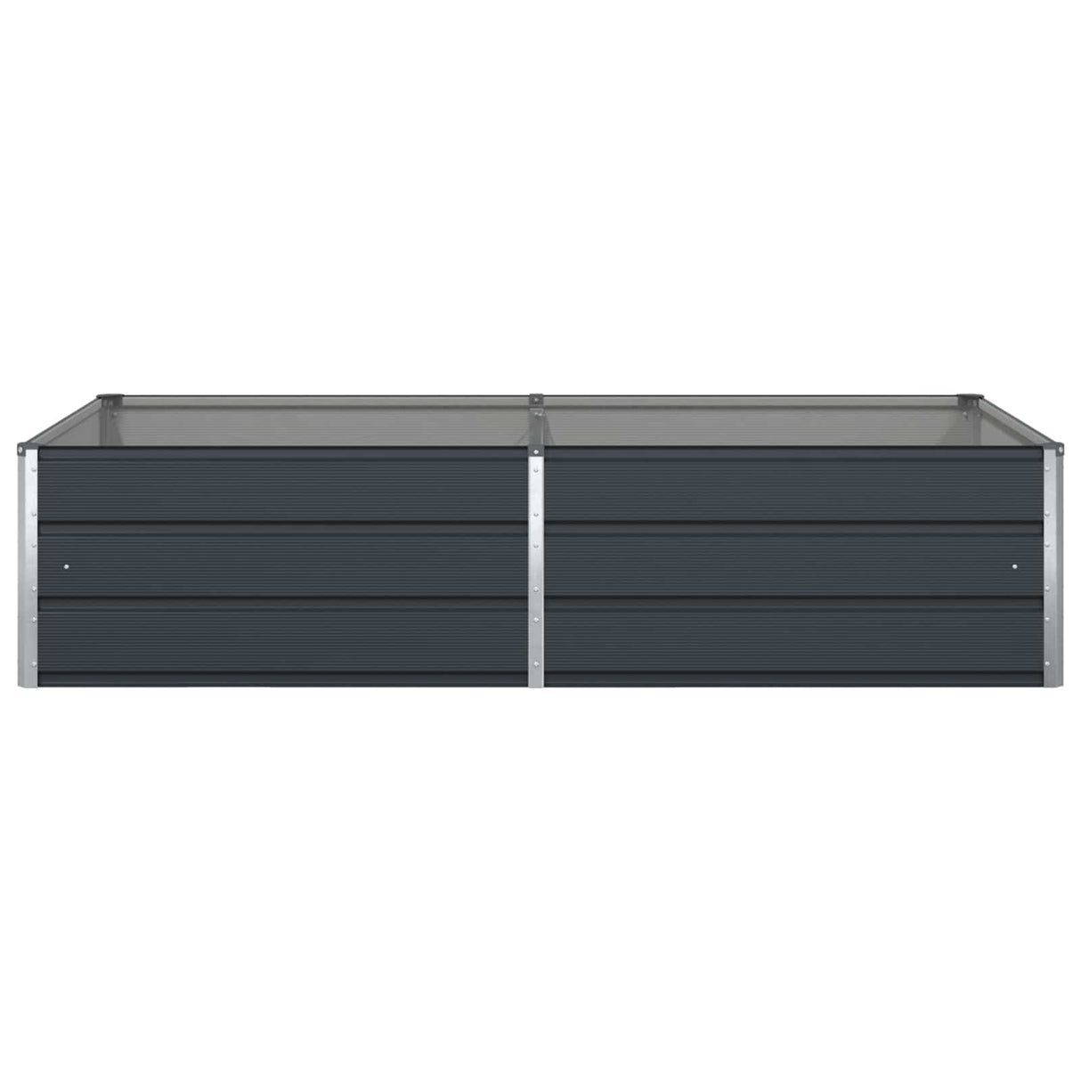 Planter Anthracite 195 x 100 x 45 cm Galvanised Steel