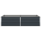 Planter Anthracite 195 x 100 x 45 cm Galvanised Steel