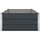 Planter Anthracite 195 x 100 x 45 cm Galvanised Steel
