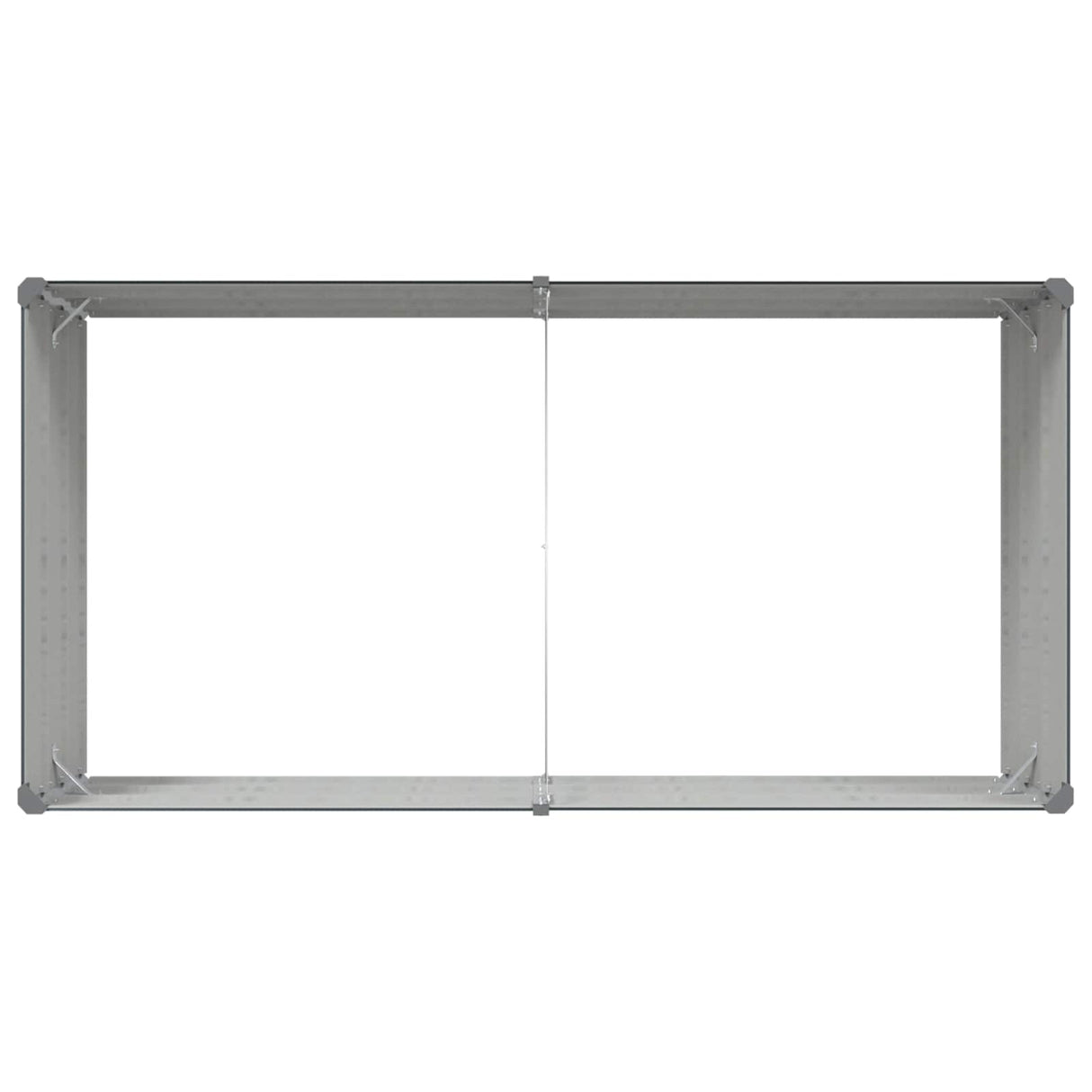 Planter Anthracite 195 x 100 x 45 cm Galvanised Steel