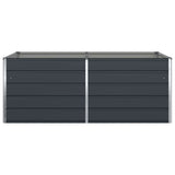 Planter Anthracite 195 x 100 x 75 cm Galvanised Steel - 45-Degree Angle