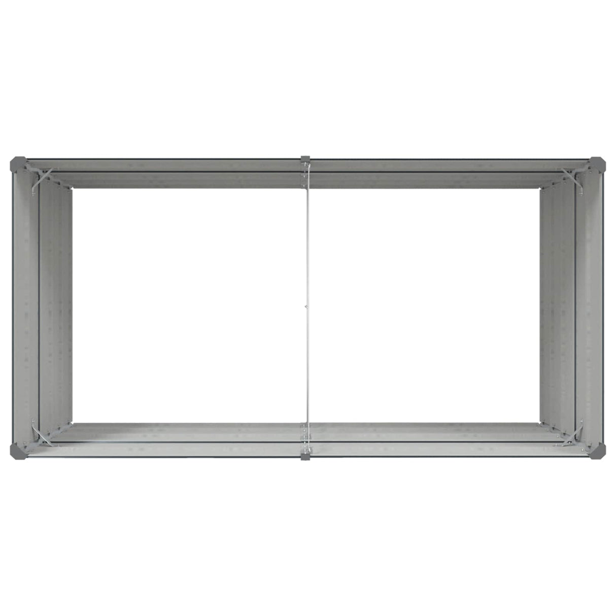Planter Anthracite 195 x 100 x 75 cm Galvanised Steel
