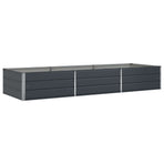 Planter Anthracite 290 x 100 x 45 cm Galvanised Steel