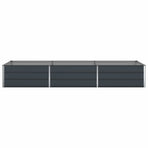 Planter Anthracite 290 x 100 x 45 cm Galvanised Steel
