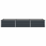 Planter Anthracite 290 x 100 x 45 cm Galvanised Steel - 45-Degree Angle