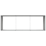 Planter Anthracite 290 x 100 x 45 cm Galvanised Steel - Close-Up Angle