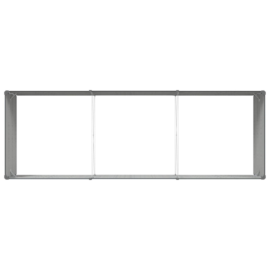 Planter Anthracite 290 x 100 x 45 cm Galvanised Steel