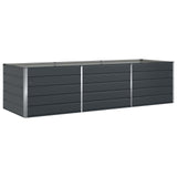 Planter Anthracite 290 x 100 x 75 cm Galvanised Steel